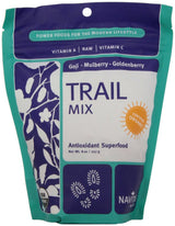Navitas Naturals Organic Raw Trail Mix (Goji-Mulberry-Goldenberry), 8 Ounce Pouch, 8 Servings.