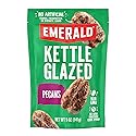 Emerald Nuts Kettle Glazed Pecans (1-Pack), 5oz Resealable Bag, Kosher Dairy Certified, Non-GMO, Contains No Artificial Preservatives, Flavors or