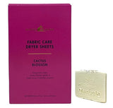 Bath & Body Works Cactus Blossom Fabric Care Dryer Sheets - Box of 40 sheets - with a Natural Oats Sample Soap