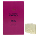 Bath & Body Works Cactus Blossom Fabric Care Dryer Sheets - Box of 40 sheets - with a Natural Oats Sample Soap