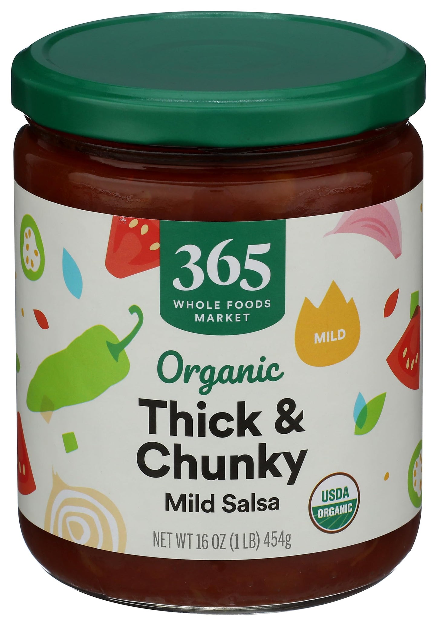 365 By Whole Foods Market, Organic Thick & Chunky Mild Salsa, 16 Ounce