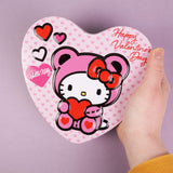 Valentine's Hello Kitty Heart Tin, Individually Wrapped Milk Chocolatey Hearts Inside, Seasonal Candy Gift, 2.12 Ounces