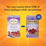 Twinings Wild Berries Tea - Naturally Caffeine-Free Herbal Infusion Bursting with Fresh and Uplifting Berry Flavours, Individually Wrapped Tea Bags