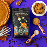 Bones Coffee Company The Nightmare Before Christmas Pumpkin King Flavored Coffee Beans, Medium Roast Ground Coffee Low Acid, Pumpkin Pecan Praline