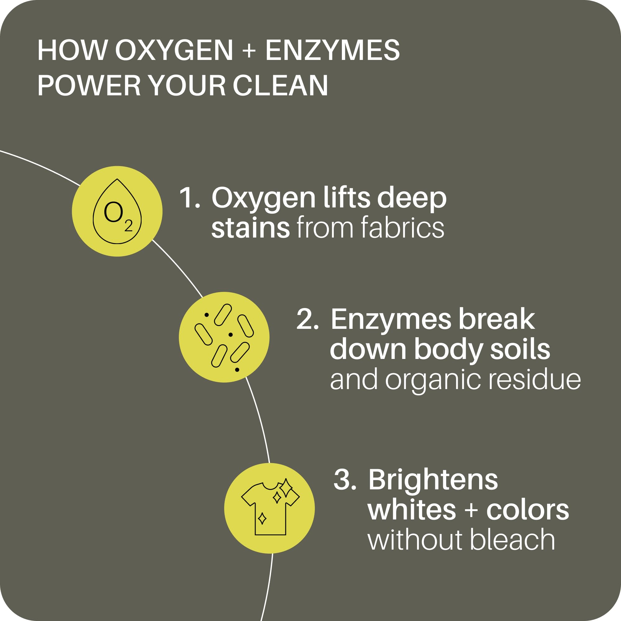 Everneat Bright Oxygen Bleach | Oxygen + Enzyme Booster with Phosphodiesterase | Non-Chlorine, Fragrance-Free, Refillable | Brightens Whites, Lifts