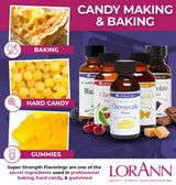 LorAnn Oils Super Strength Flavoring - Used For Candy Making, Flavoring, Baking, Hard Candy, & Flavor Oils - Bold, Natural Flavors 4X Stronger Than