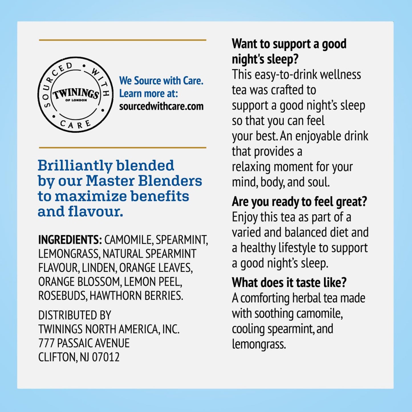 Twinings Nightly Calm Herbal Tea K-Cup Pods for Keurig - Sleep Tea, Bedtime Caffeine-Free Tea Blend, Soothing Chamomile, Relaxing Spearmint, Subtle