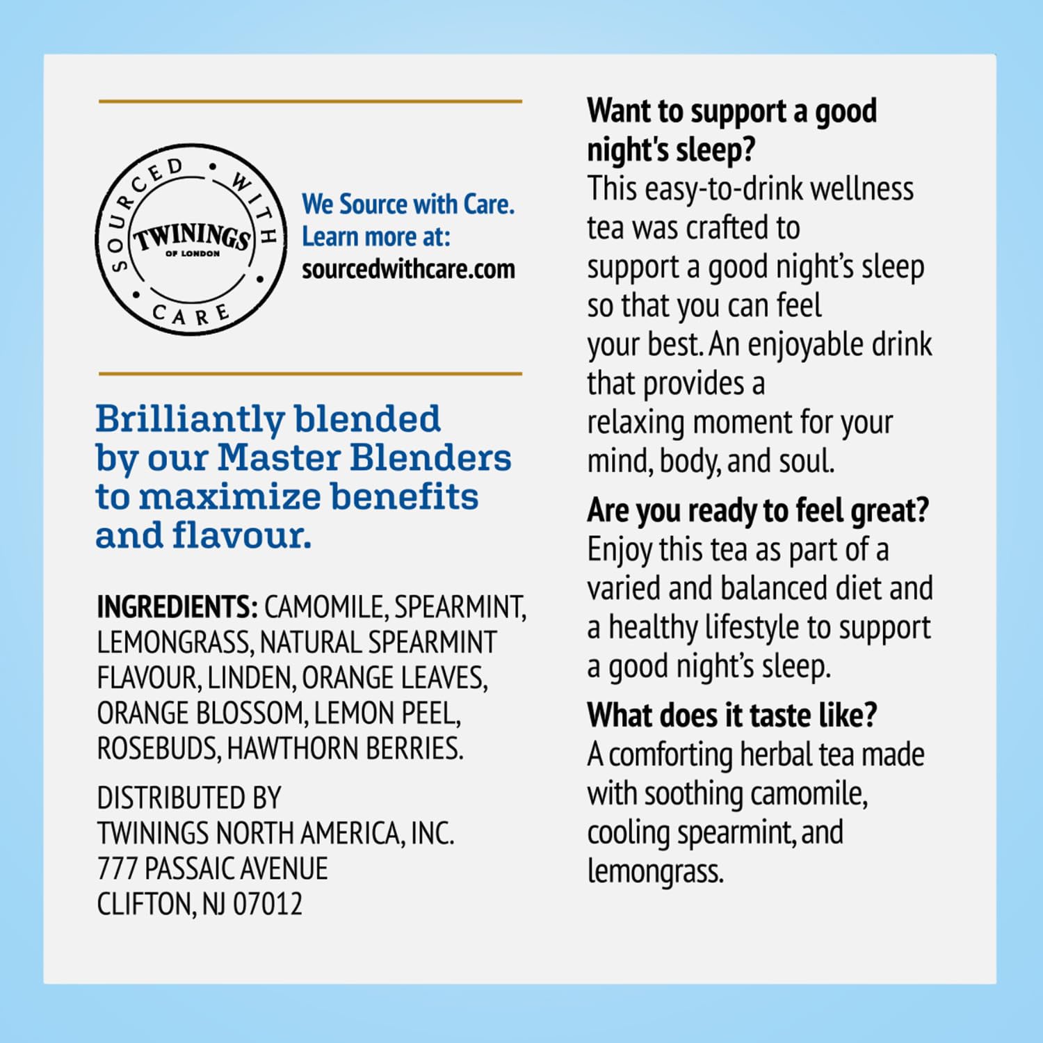 Twinings Nightly Calm Herbal Tea K-Cup Pods for Keurig - Sleep Tea, Bedtime Caffeine-Free Tea Blend, Soothing Chamomile, Relaxing Spearmint, Subtle