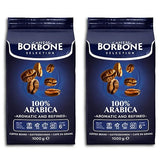 Caffè Borbone 100% Arabica Whole Bean Coffee, Arabica Coffee Beans, Medium Roast, 2.2 lb Bag (Pack of 2)
