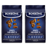Caffè Borbone 100% Arabica Whole Bean Coffee, Arabica Coffee Beans, Medium Roast, 2.2 lb Bag (Pack of 2)