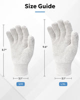 Evridwear Silver Polishing Gloves Polish Cleaning Glove Mitt for Sterling Silver Brass (L/XL)