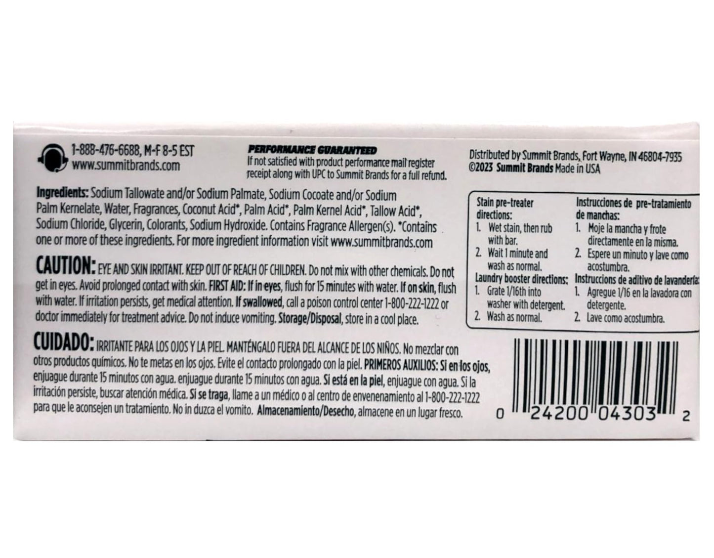 Fels Naptha Laundry Soap Bar & Stain Remover - Pack of 2, 5.0 Oz per bar