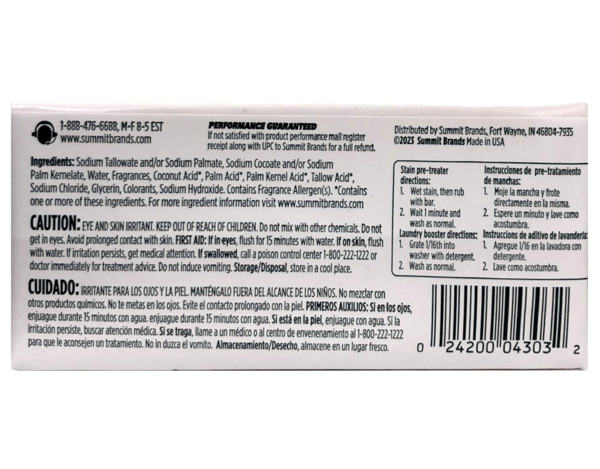 Fels Naptha Laundry Soap Bar & Stain Remover - Pack of 2, 5.0 Oz per bar