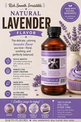 Bakto Flavors Natural Lavender Flavor, 4 Fluid Ounces