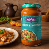 Al’Fez Apricot and Coriander Sauce - 15.8 oz Jar (Pack of 3) - Mild Tomato-Based Cooking Sauce w/Aromatic & Herby Sweet Flavor - Perfect for Moroccan