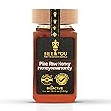 BEE and YOU Pine Raw Honey, Honeydew Honey, Wild-crafted, 100% Natural, Unprocessed, Enzymes, Antioxidants, Manuka Honey Alternative, Paleo