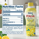 Italia Garden Italian Lemon Juice, Not From Concentrate, Real, Perfect for Cooking, Drinks, Marinades & More, Pure Citrus Flavor with Convenient