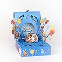Happy Birthday Bloom Box by Send A Cake with 4 Individually Wrapped Gourmet Cookies (Lemon, Peanut Butter, Chocolate Chip, Oatmeal) - Ready to Gift