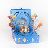 Happy Birthday Bloom Box by Send A Cake with 4 Individually Wrapped Gourmet Cookies (Lemon, Peanut Butter, Chocolate Chip, Oatmeal) - Ready to Gift