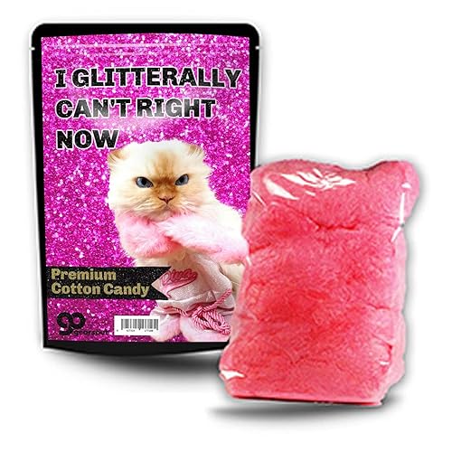 I GLITTERLY CAN'T RIGHT NOW Gourmet Cotton Candy - Stocking Stuffers, Easter Basket Gift Ideas, Mother's Day - Funny Gift Ideas for Best Friend
