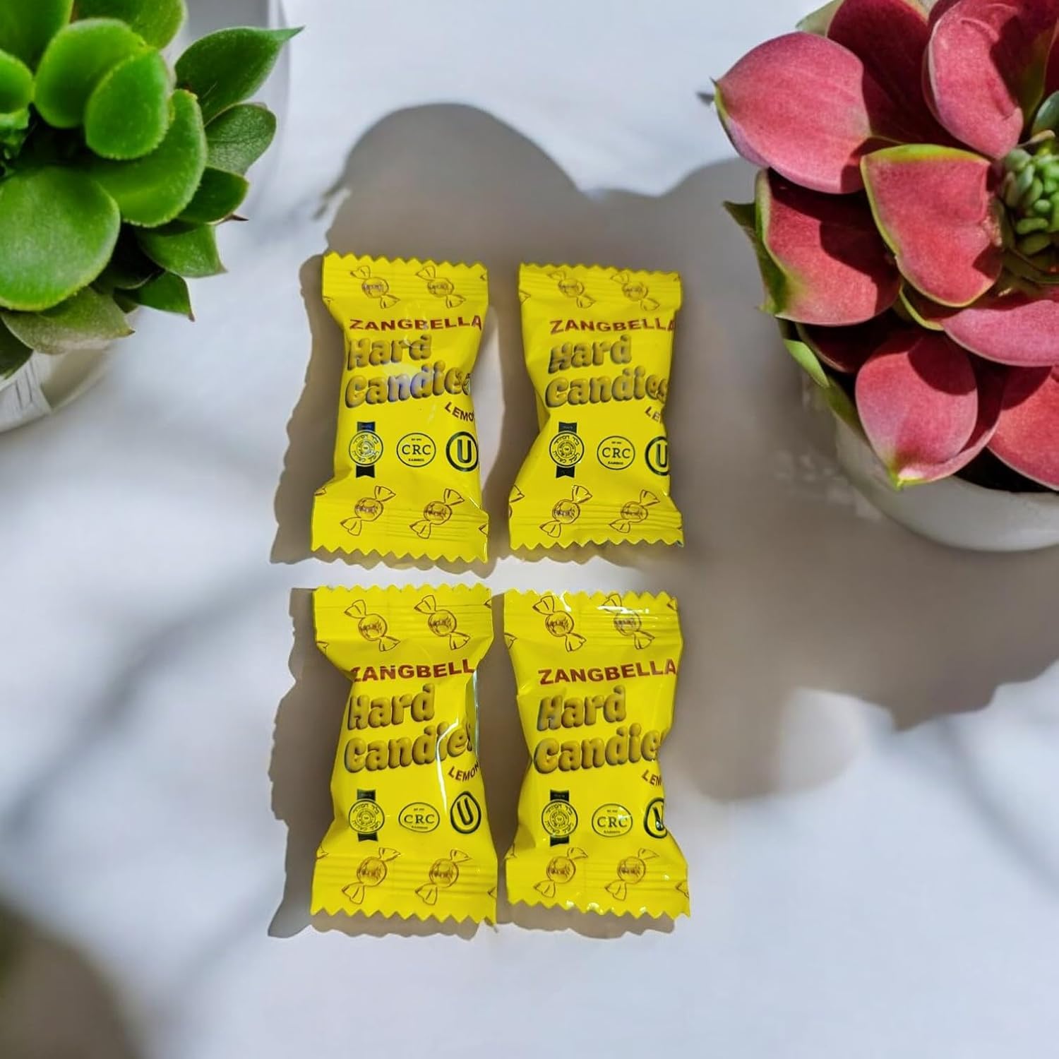 ZANGBELLA Ginger Hard Candy - Relief Nausea, Motion Sickness, Upset Stomach, Great Tasting Lemon Flavor, Individually Wrapped, 3.5 oz