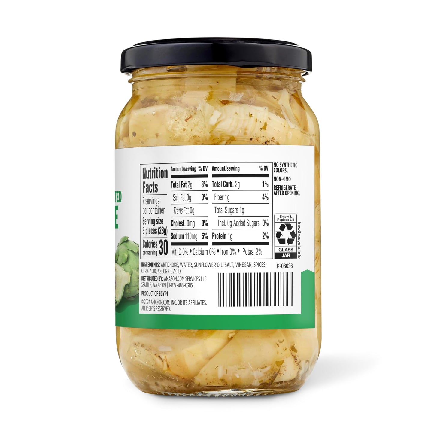 Amazon Grocery, Quartered & Marinated Artichoke Hearts, 12 Oz