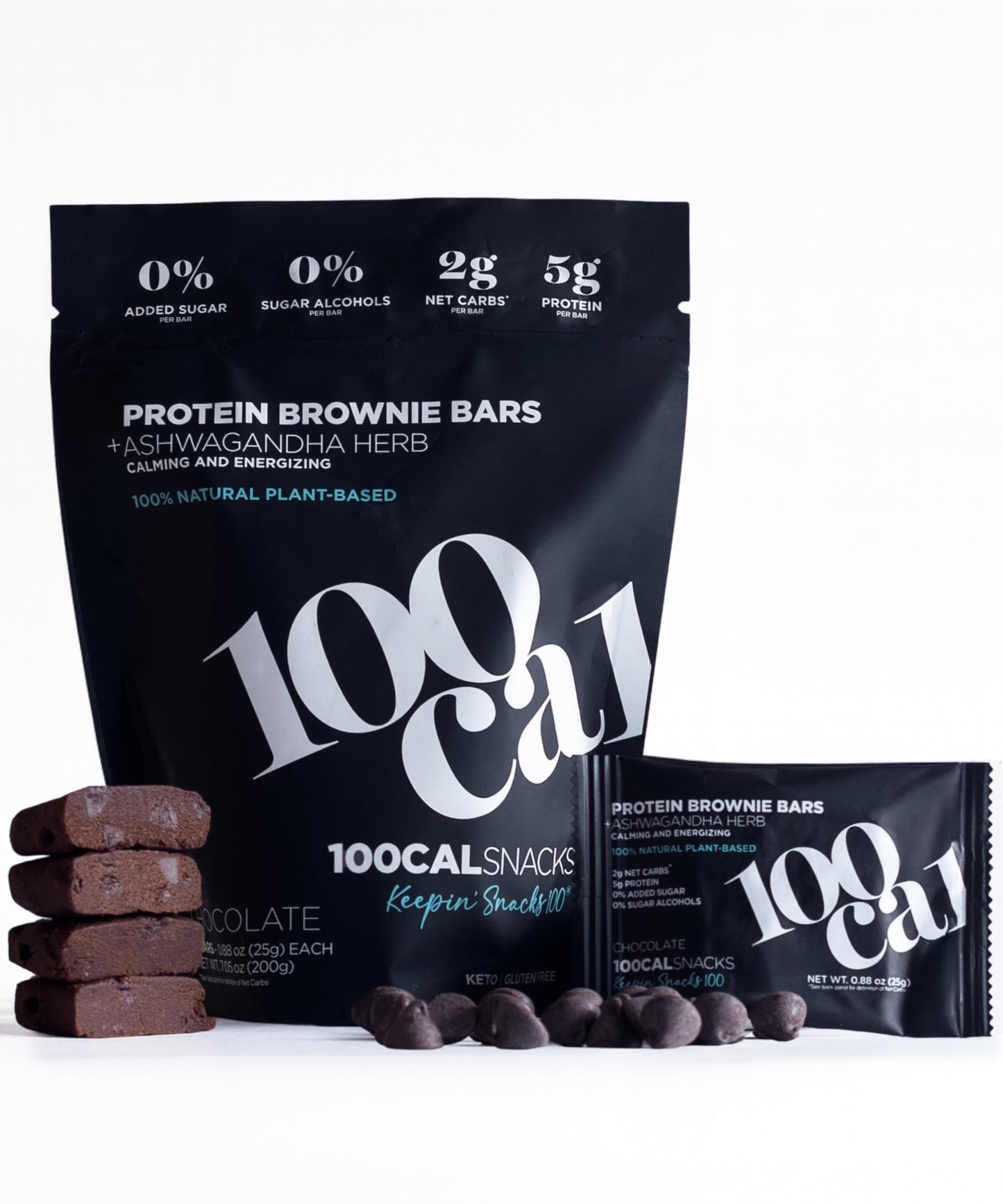 Protein Bar Chocolate Brownie | High Protein High Fiber Keto Snacks for Gut Health, Gluten Free Chocolate with Organic Ingredients for Weight Loss