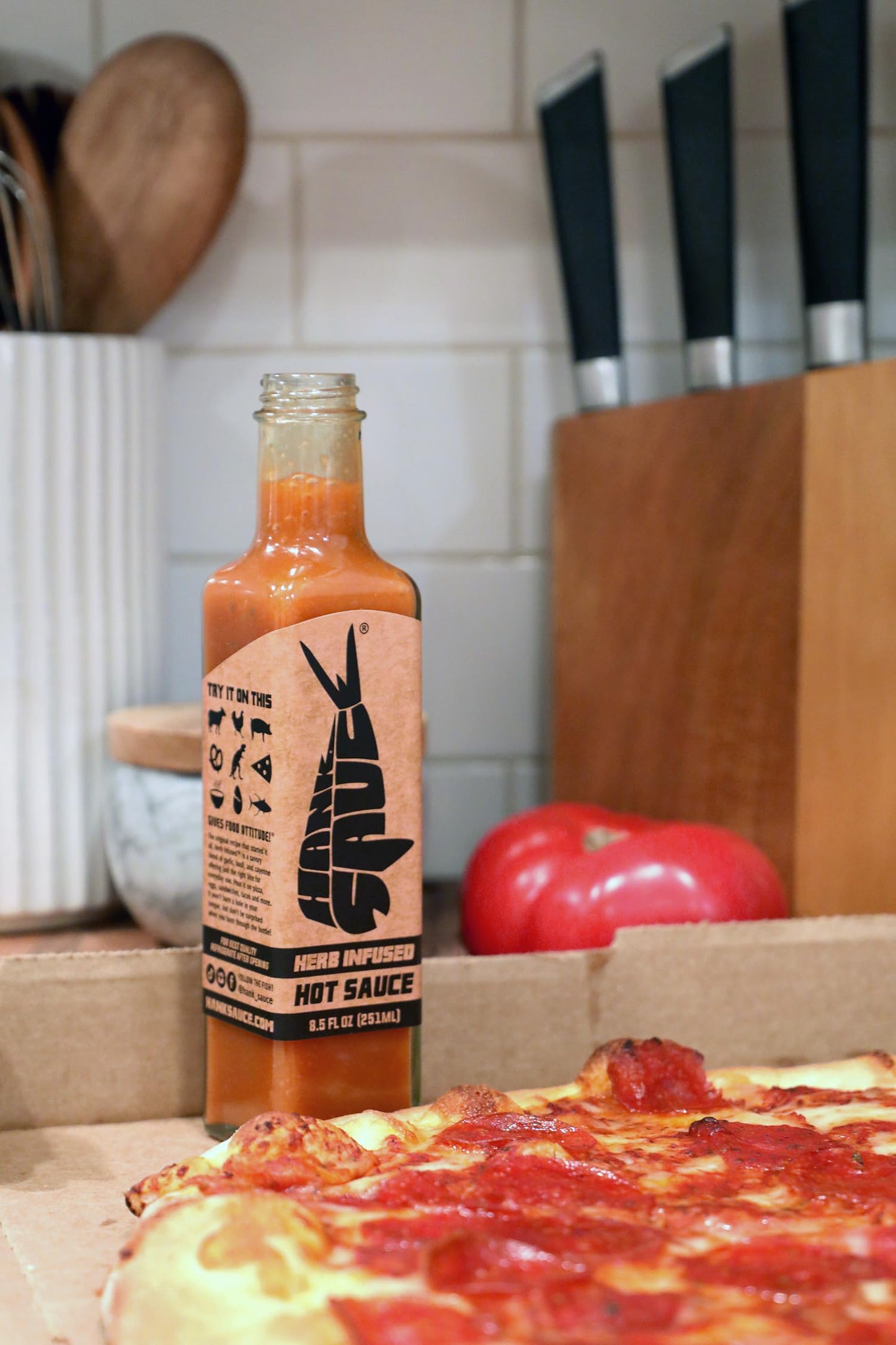 Hank Sauce Hot Sauce Variety Pack (4 Pack, 8.5 oz Each) - Savory Blends of Peppers, Garlic & Herbs - Gluten Free, Built for Everyday Use