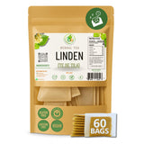 Tila Té (Linden Tea) - 60 Tea Bags - 100% Natural, Vegan, Herbal - Caffeine-Free, Gluten-Free, Non-GMO - Soothing Traditional Infusion - by