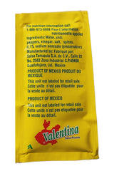 " Valentina Mexican Hot Sauce Picante Salsa Made From Chili Peppers Perfect For Chips Fast Foods Lunch Snacks or More 900 Packets of 0.3 Oz. (8 grams)