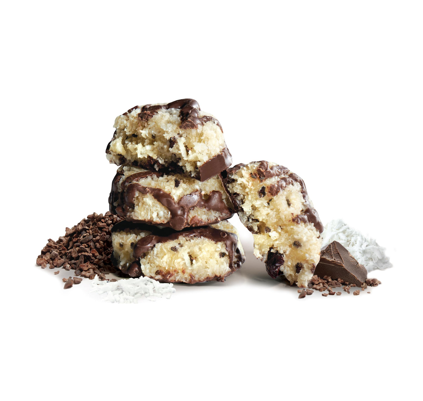 Jennies USDA Organic Coconut, Cacao Nibs and Dark Chocolate Bites, Raw, Plant-Based, Vegan, Certified Gluten Free, Non-GMO, Sulfite Free, OU Kosher