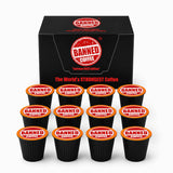Banned Coffee ™ Strongest High Caffeine Coffee Pods for Keurig ® Brewers - Extra Strong Medium Dark Roast K-Cups - Bold Flavor, Smooth Finish - 12