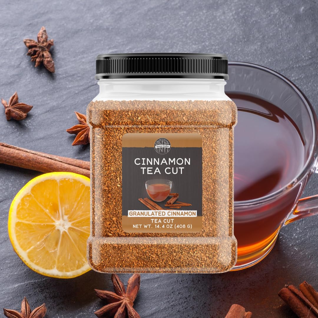 Birch & Meadow Granulated Cinnamon, 14.4 oz, Tea Cut, Drinks, Sweet & Aromatic