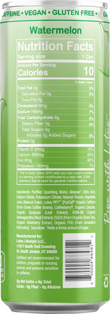 Green Lotus Watermelon Plant Power® Zero Sugar 160 mg, 12 Pack 12 oz Cans