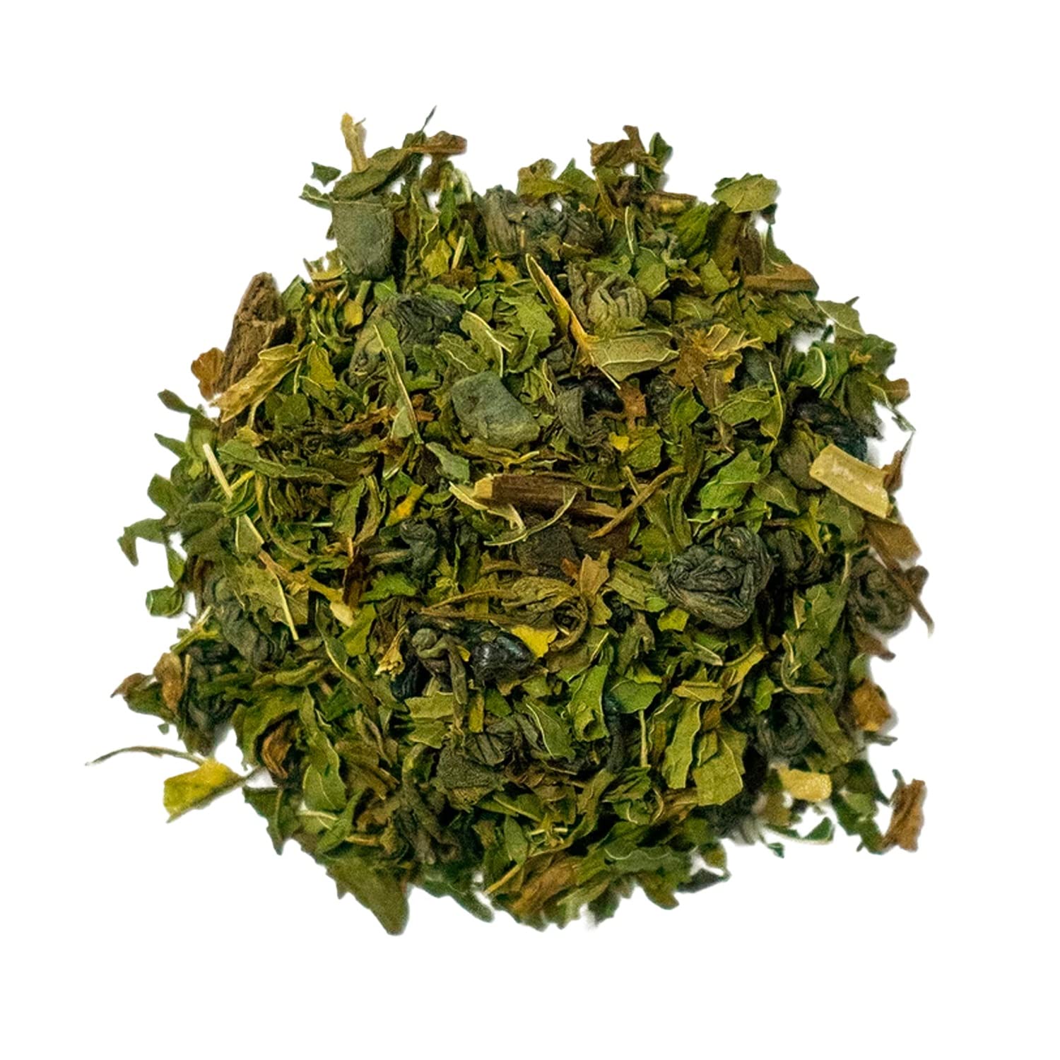 Red Rooster Tea Moroccan Mint - Gunpowder Green Tea with Peppermint, Spearmint & Marigold - 4oz Loose Leaf Canister - Makes ~36 Cups