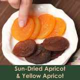 Premium Turkish Dried Apricots - Dark and Yellow Sun Dried Apricots, Naturally Sweet, No Sugar Added, Healthy Snack, 17.6 oz (500g)