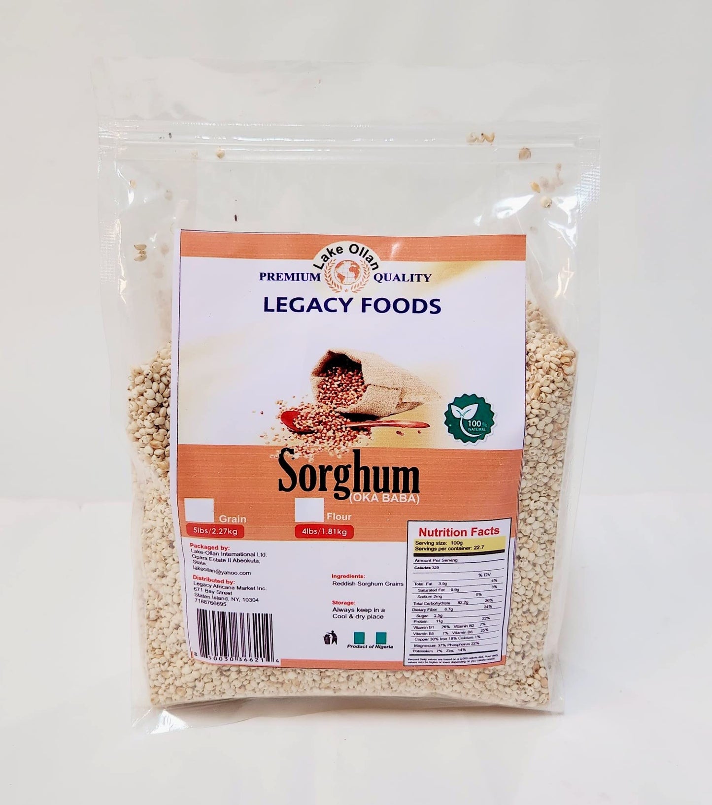 Sorghum Grains (White) 5lbs
