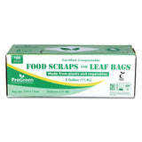 ProGreen Compostable Trash Bags 3 Gallon, Extra Thick 0.71 Mil, 100 Count, Small Kitchen Compost Bin Bags, Food Scraps Yard Waste Bags, Compost ASTM