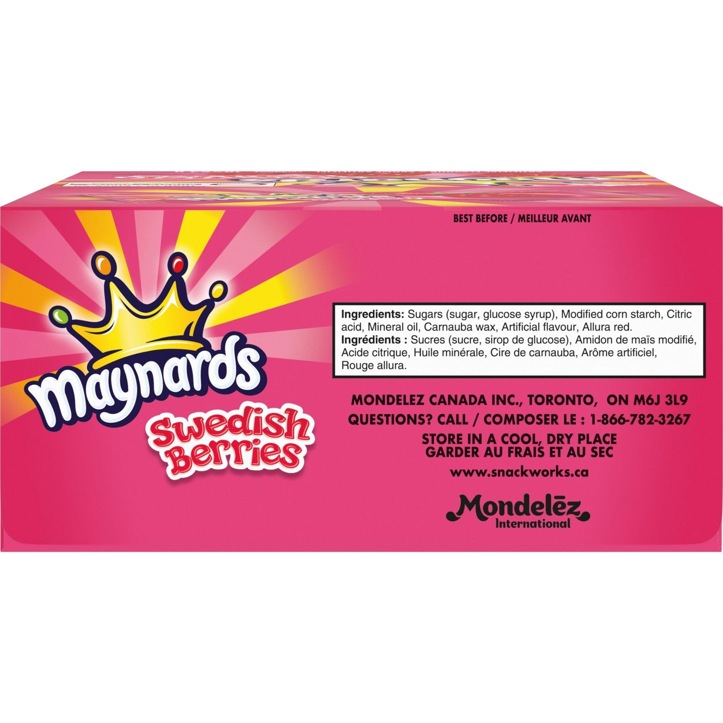 18ct Maynard's Swedish Berries (64g / 2.2oz per packet)