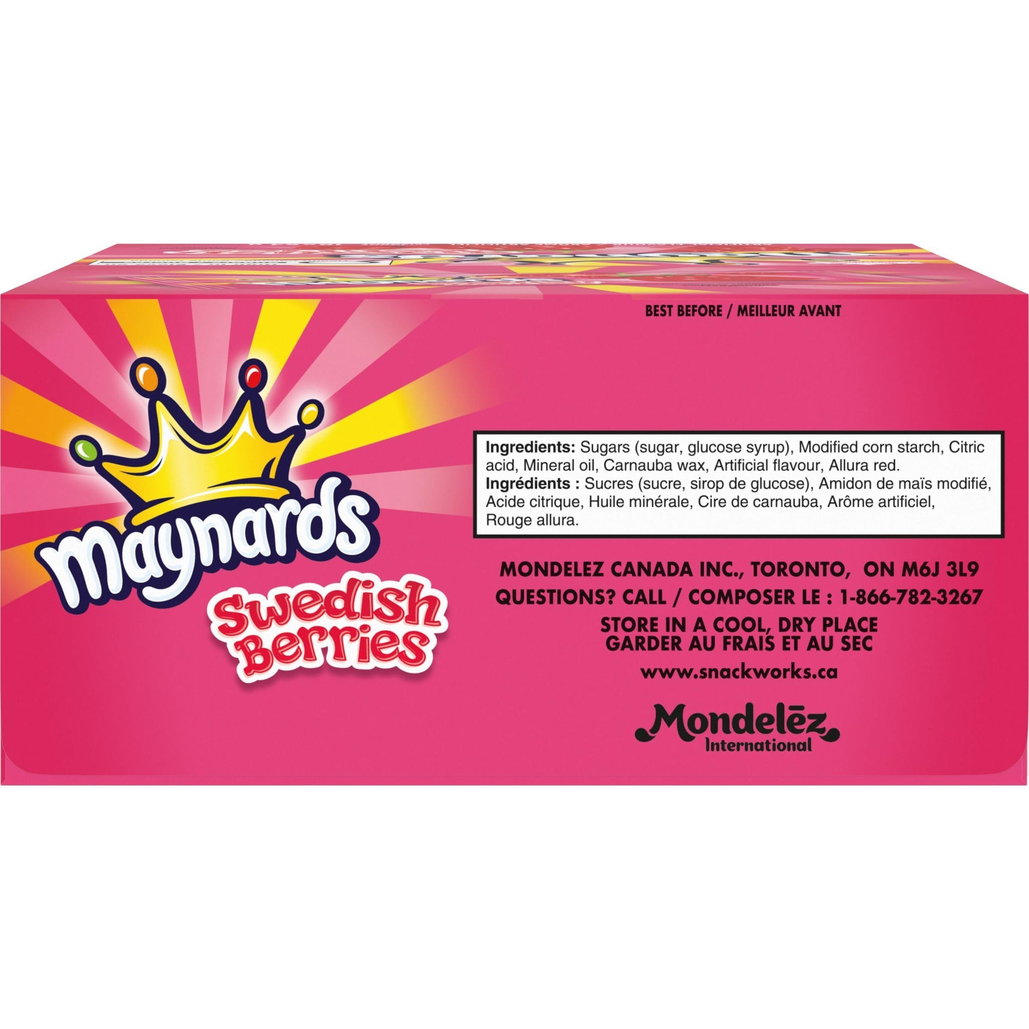 18ct Maynard's Swedish Berries (64g / 2.2oz per packet)