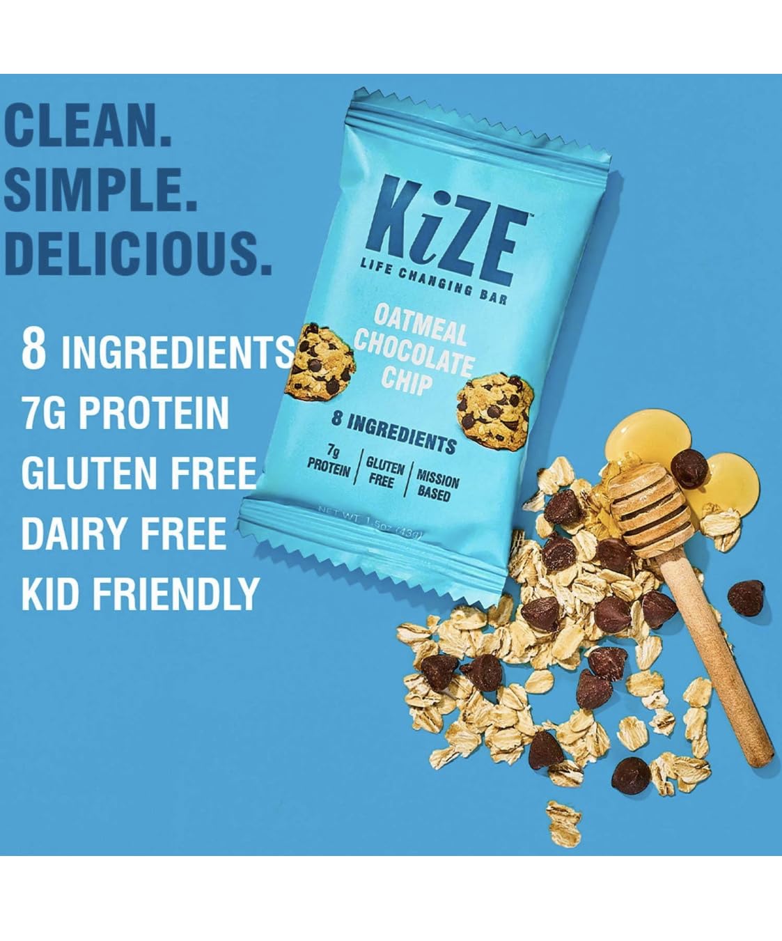 Protein Snack Bar Variety Pack, Oatmeal Chocolate Chip & Peanut Butter Chocolate Chip, Gluten Free Energy Bars, High Protein Grab-and-Go Snacks, 12
