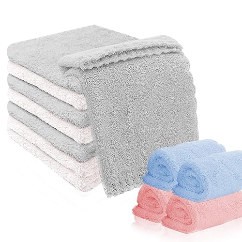 ZEKEROLL 12 Pack Kitchen Dish Cloths,Kitchen Dish Towels for Washing Dishes,Ultra Absorbent Coral Velvetl Kitchen Hand Towels Nonstick Oil No Odor