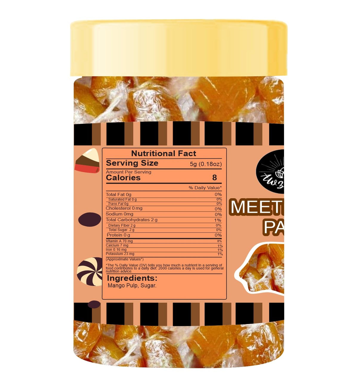 Awzlwn Indian Taste Candy (5.29 OZ / 150 GM, Meetha Aam Papad)