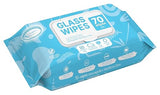 Air Jungles Glass Cleaner Wipes 70 Count, No Cloth Needed, XL 10" x 8" Streak Free Cleaning Wipes for Windows, Mirrors, Car Windshield, Removes