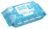 Air Jungles Glass Cleaner Wipes 70 Count, No Cloth Needed, XL 10" x 8" Streak Free Cleaning Wipes for Windows, Mirrors, Car Windshield, Removes