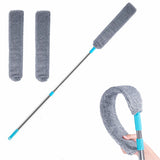 Retractable Gap Dust Cleaner Under Appliance Microfiber Duster Dust Brush with Extension Pole (36 to 49 inches) Cleaning Duster for Bed High Ceilings