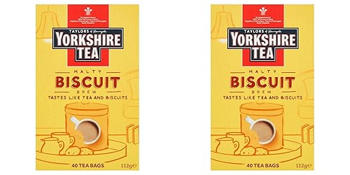 Tea Biscuit Brew 40 Tea Bags 100G, Malty Brew, 2 Pack