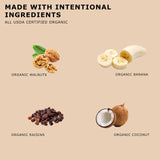 Brooklyn's Own Organic Granola Banana Walnut Crunch Breakfast Cereal - Gluten-Free Healthy Snacks - 12 Ounce Resealable Eco-Friendly Pack