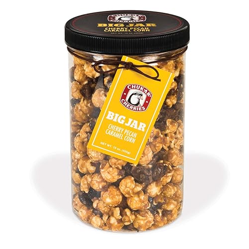 Chukar Cherries Cherry Pecan Caramel Corn Big Jar