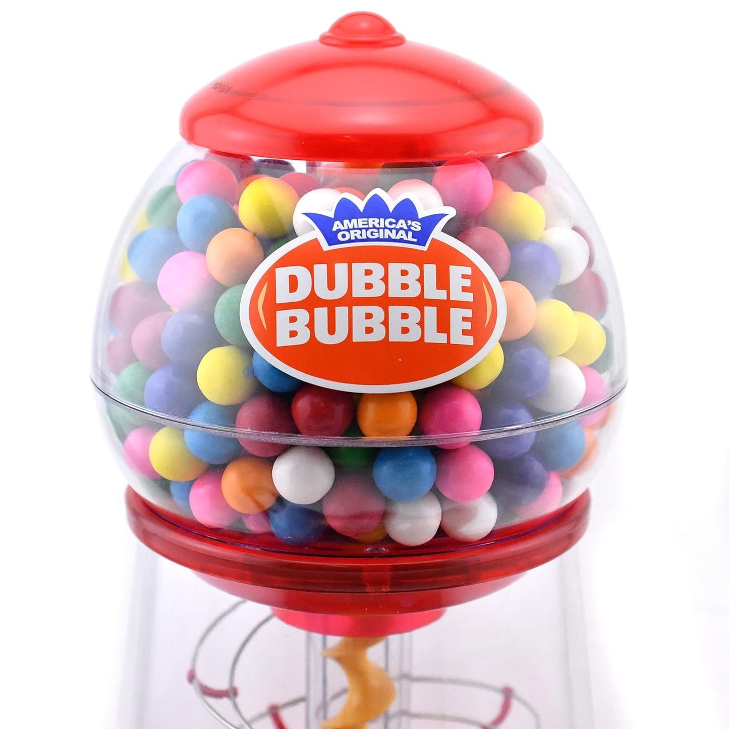 Dubble Bubble Gumball Machine Refill - More than 3 Pounds of Bulk Bubblegum Balls - .5 Inch Assorted Gumballs for Small Mini Candy Dispenser - 53